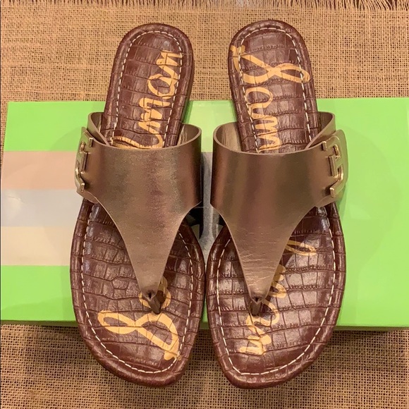 sam edelman gold sandals